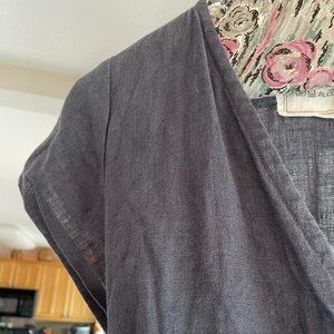 NotPerfectLinen Wrap Jumpsuit with cap sleeves, Size S/M